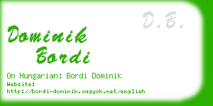 dominik bordi business card